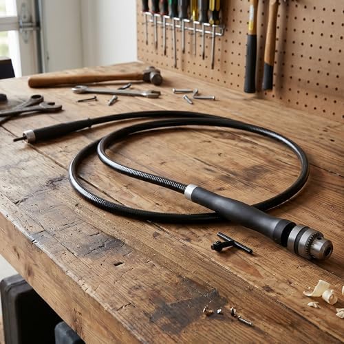Kings County Tools Drill Bit Extension Flex Shaft Rotary Tool, 55.5”