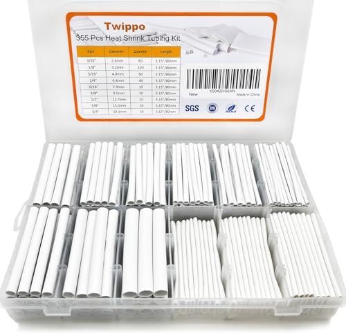 Heat Shrink Tubing Kit 355pcs Shrink Wrap Tube Waterproof Connectors