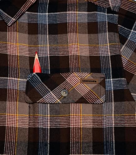 Legendary Whitetails Mens Flannel Long Sleeve Button Down 100% Cotton Shirt