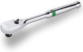 SK 1/2" Drive Ratchet Handle, Pear Head, 90-Tooth Ratchet, Alloy Steel | Reversible Switch for One-Handed Operation, Heat Treated SuperKrome Finish,Enclosed Head with Contoured Handle