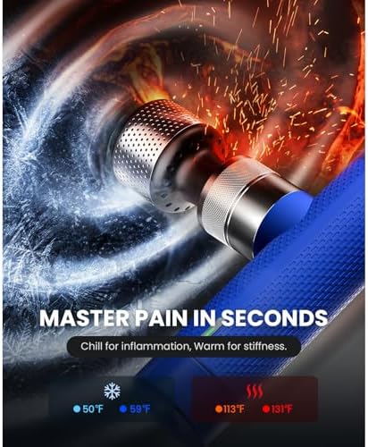 BOB AND BRAD A7 Pro Massage Gun with Heat and Cold for Deep Tissue Massage
