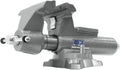 Wilton Mechanics Pro Bench Vise, 10" Jaw(Width-12", Opening-5-1/4") Throat (Model 8100M), gray