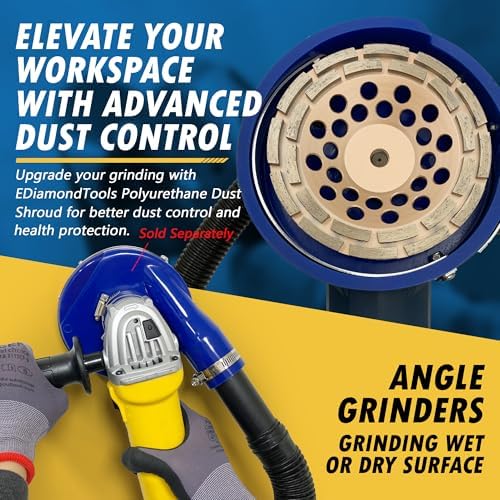 7" Diamond Grinding Wheel for Concrete 24 Dbl Row Segments 5/8"-11