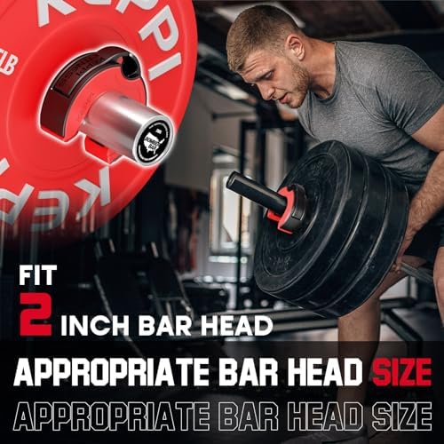 Keppi Fitness Barbell Clamps 2 Inch Aluminum Magnetic Quick Release