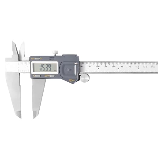 Digital Caliper 12 Inch (0–300mm), Large LCD Electronic Calipers with Inch/Metric Conversion, Stainless Steel Measuring Tool, ±0.03mm Accuracy