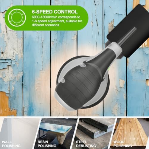 GALAX PRO 5-inch Random Orbital Sander Corded 2.4-Amp with 15PCS Sandpapers