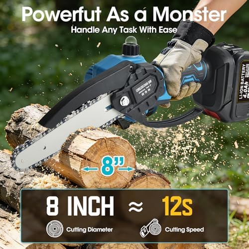 Chainsaw & 2-in-1 Cordless Pruning Shears Set - Cordless Pole Saw