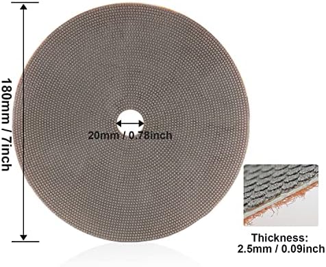 7" Electroplated Diamond Polishing Pads- Wet Dry Sanding Tile Stone Marble Granite Concrete Ceramics Glass(120 Grit)