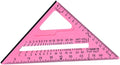 Generic Carpentry Triangle Ruler Protractor Carpenters Tool Woodwork Measuring Right Angle Ruler for Machinist Remodeling Projects, Pink