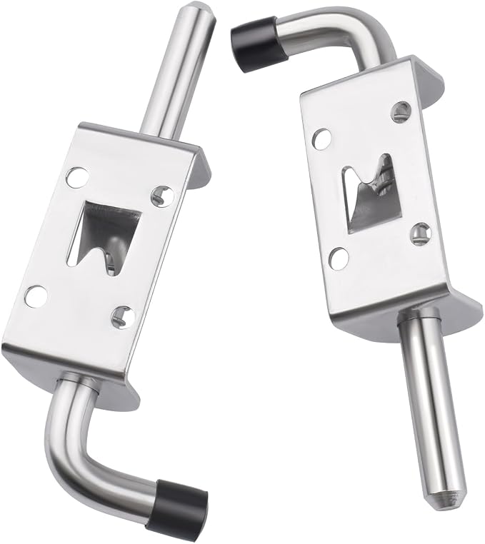 Shed Door Hardware Kit- Includes Hinges, Latches, and T-Handle Lock, Door and Window Hinge Set for Shed, Gate, Barn, Playhouse, Chicken Coop and More