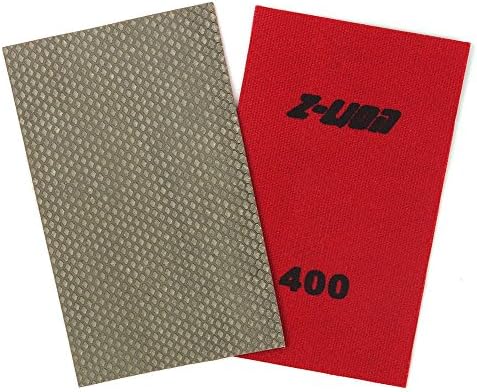 Z-Lion Diamond Abrasive Paper Sheets 400 Grit Diamond Sandpaper for Grinding Stone Glass Ceramic