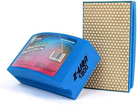 Z-Lion Resin Diamond Hand Polishing Pads Grits 1800 for Stone Glass Ceramic Marble Granite