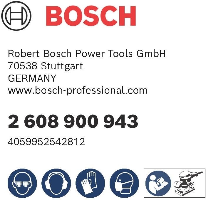 Bosch Professional 50x Expert C470 Sandpaper (for Hardwood, Paint on Wood, 115x230 mm, Grit 60, Accessories Orbital Sander)