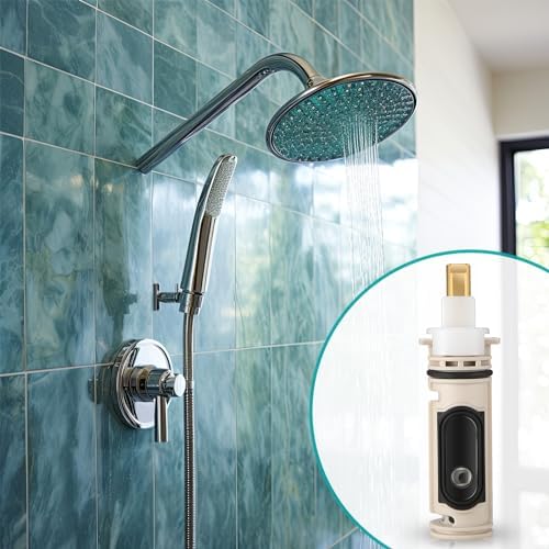 Enhon 3 Pack 1222 Replacement Cartridge Compatible with Moen with Puller, Tub Shower Cartridge Replacement Kit Compatible with Posi temp Faucet, Shower Repair Tool