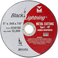 Mercer Industries 616100 - 5" x .045 x 7/8" Type 1 Black Lightning Cut-Off Wheels for Metal (25 pack)