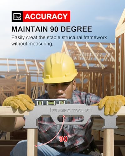 Kolvoii Framing Tools, 16" On-Center Stud Layout Tool & Framing Jig