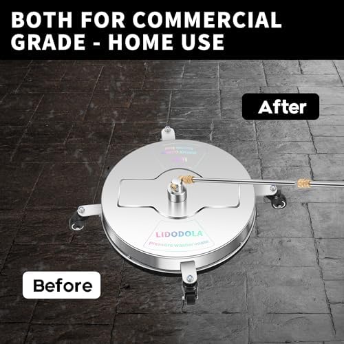 LidoDola 16.5'' Pressure Washer Surface Cleaner, Power Washer Accessory