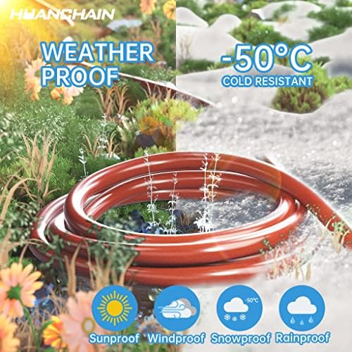 HUANCHAIN Indoor Outdoor Orange Extension Cord 75 FT Waterproof 16/3 Gauge