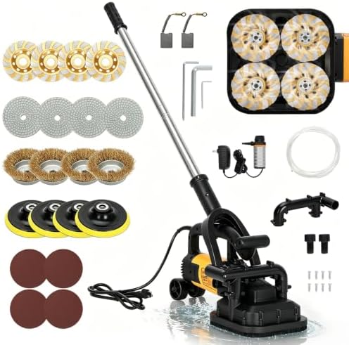 4-Head Concrete Grinding Machine, 3800W Copper Motor for Concrete Grinding