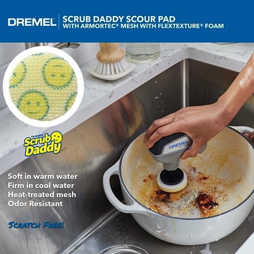 Dremel Versa 5-Pack Scrub Daddy Cleaning Sponge Pads, Variety Pack for Multi-Surface Cleaning, for use in Kitchen, Household and Bathroom - Compatible with Versa Power Scrubber Tool, PC360-5