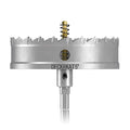 5" TCT Hole Saw for Hard Metal, Heavy Duty 127mm Tungsten Carbide Tipped Hole Cutter with Spring-Loaded Pilot Drill Bit for Stainless Steel, Metal, Iron, and Plastic