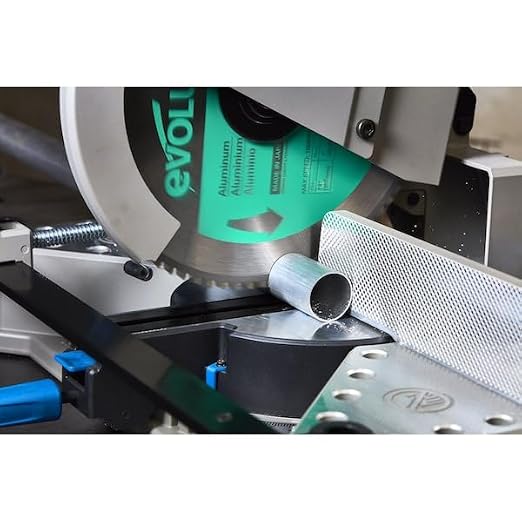 Evolution 14BLADEAL14" 80T Aluminum Blade TCT Saw Blade for Evolution S14CPS, S15CPS, S355MCS, S355CPSL, S380CPS, EVOSAW380 1" Arbor Max 1600 RPM Precision Aluminum Cutting for Metalworking