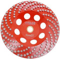 7” Concrete Grinding Wheel, Diamond Grinding Cup Wheel for Marble Granite, Angle Grinder Cup Wheel Fits 7/8-5/8 Inch Arbor, 16/20 Coarse Grit, Dot Segment