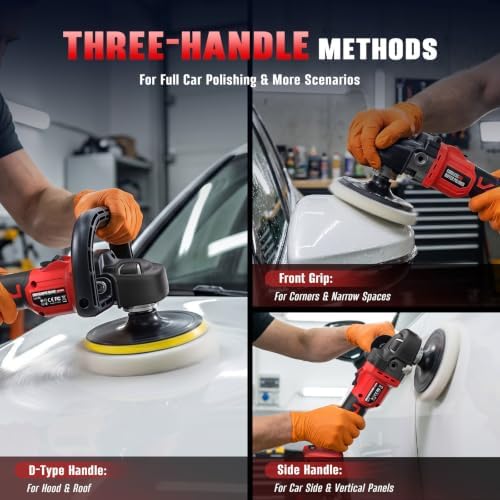 Rotary Buffer Polisher Kit for Milwaukee 18V/M18 Battery (Tool Only)