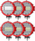 Round LED Offroad Light Pods 7 Inch 201W Auxiliary Driving Work Fog Lights