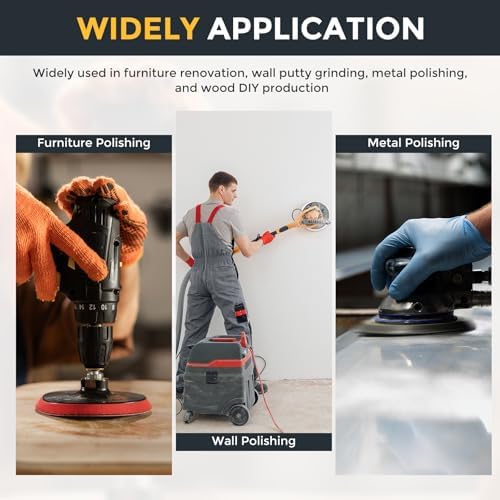 HARFINGTON 60 Pcs 6 Inch Sanding Discs 40 Grit Red Aluminum Oxide