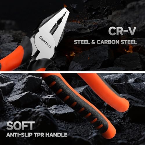 15-Piece Pliers Tool Set with Portable Tool Bag, Full Assortment of Pliers Essential Home Repair & Workshop Kit, Great Gift Idea for DIY Enthusiasts and Homeowners Father's Day