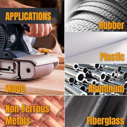 POWERTEC 4 x 24 Inch Sanding Belts, 36 PK, 6 Each of 60 80 120 150 240 400 Grits, 4x24 Belt Sander Sanding Belts, Aluminum Oxide Sandpaper for Oscillating Belt Sander, Woodworking (110008-P2)