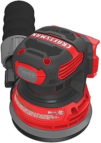 CRAFTSMAN V20 Orbital Sander, Cordless, 12,000 OPM, Bare Tool Only (CMCW220B)