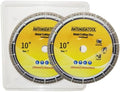 2PCS 10 Inch Metal Cutting Diamond Blade - 250mm Cut Off Wheel for Cast Iron Rebar Carbide Stainless Steel by ANTENGDATOOL(for 1-5/8" Arbor)