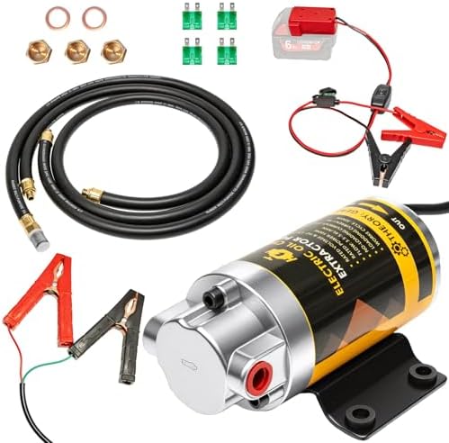 5.8L/Min Oil Transfer Pump Compatible with Milwaukee M18 Battery