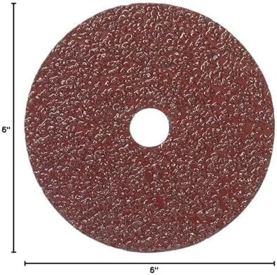 Mercer Industries 303016-6" x 7/8" Aluminum Oxide Resin Fiber Discs, 16 Grit (25 pack)
