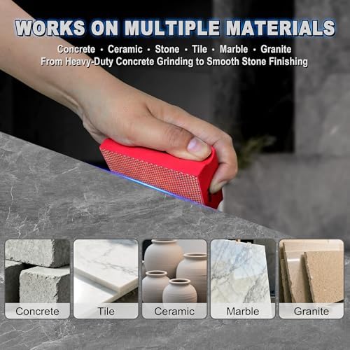 Diamond Polishing Pads, 4PCS Professional Grade & Long Lasting Diamond Pads for Concrete, Ceramic, Stone, Marble Surface Grinding and Polishing