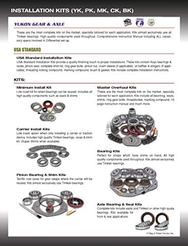 Yukon (YK F8-HD) Master Overhaul Kit for Ford 8" Differential with HD Pinion Support