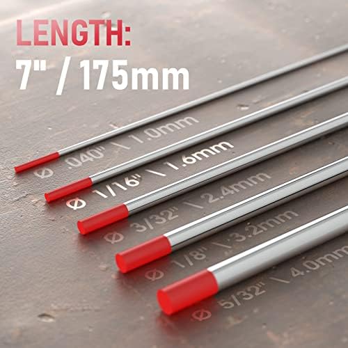 YESWELDER TIG Welding Tungsten Electrode Red Tip