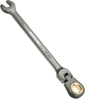WORKPRO 10 mm Flex-Head Ratcheting Combination Wrench, Nickel Plating | Cr-V Constructed, 72-Teeth, 12 Point Design, Metric, For Home Improvement, Auto Repairs, Plumbing, Constructions, Machinery