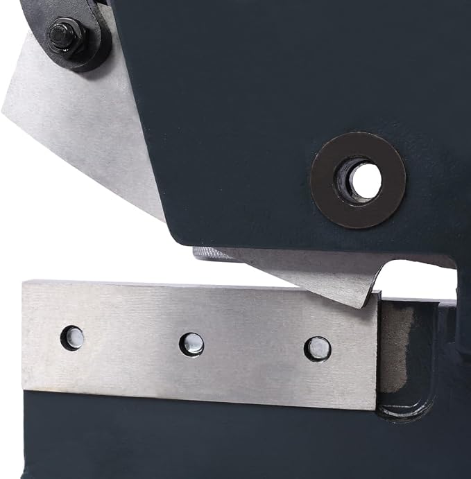 Metal Shears, Heavy-Duty Sheet Metal Cutter for Industrial Use, Hand Plate Shear, High Carbon Steel Blade, Effortless Cutting, Shrinker Stretcher Compatible, Workbench Mountable (5-Inch)