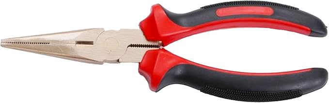 TMAX Non Sparking Needle Nose Pliers 150mm (6") L, Aluminum Bronze | Spark Free Safety, Non-Magnetic And Corrosion-Resistant | Safety Tool For Flammable Hazardous Environment