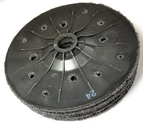 SIGNI 5 Pack SiC Plastic Back Grinding Wheel for Granite/Marble/Concrete and Glasses (4.5 INCH, 24 GRIT)