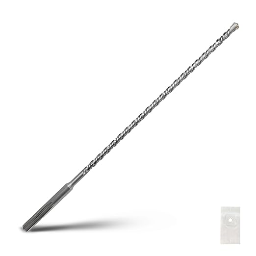 9/16 x 23.6 inch SDS Max Rotary Hammer Drill Bit, 14x600mm Carbide Tip Masonry Drill Bit,Concrete Drill Bit for Masonry, Brick, Stone, Concrete (Length :600mm / 23.6 inch, 14mm (9/16 in) Diameter)