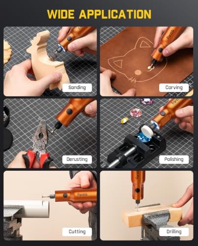 Fanttik F2 PRO Cordless Rotary Tool Kit with Strong Magnetic Motor 5 Speed
