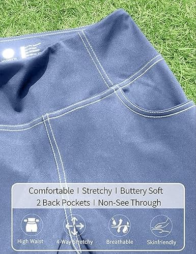 VOOVEEYA Women's Bootcut Leggings - Bootleg Yoga Pants Flare with 4 Pockets