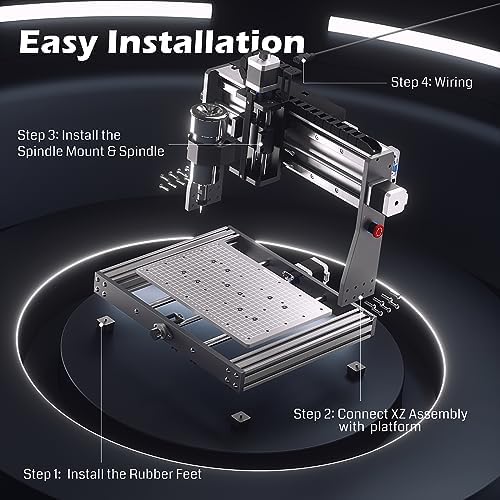 Genmitsu 3020-PRO MAX V2 CNC Router Machine, Upgraded 3 Axis Engraver for Metal, Wood, Acrylic, PCB MDF, New Structure & Offline Controller & 6pcs Limit Switches, Working Area 11.8 x 8.1 x 3.1 inch