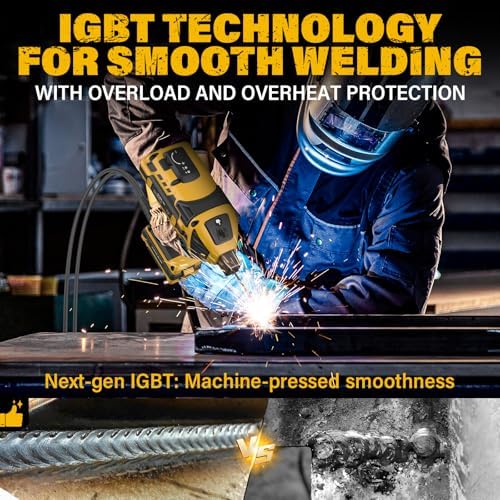 ZEGJAW Welding Machine Portable,110V ARC Handheld Electric Welder Gun with IGBT Inverter 5 Variable Current Adjustment, Fits for 3/64"-1/8" Wire Rods