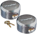Master Lock 6271KA 2 Pack - 2-7/8in. ProSeries Reinforced Hidden Shackle Rekeyable Pin Tumbler Keyed Alike Padlock, Chrome