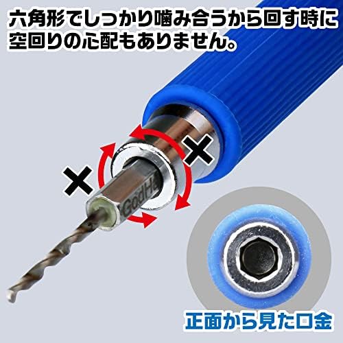 GodHand GH-PBQ Quick Power Pin Vise for Hexagonal Shafts, Tool for Plastic Models